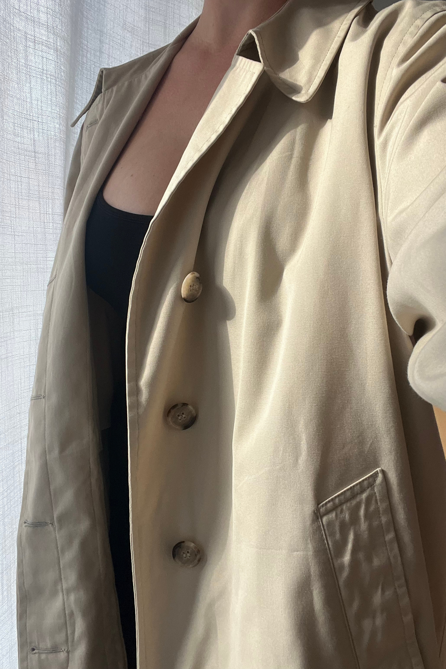 Trench coat beige | Manteau Femme